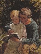 William Bromley The Lesson (mk37) oil painting on canvas